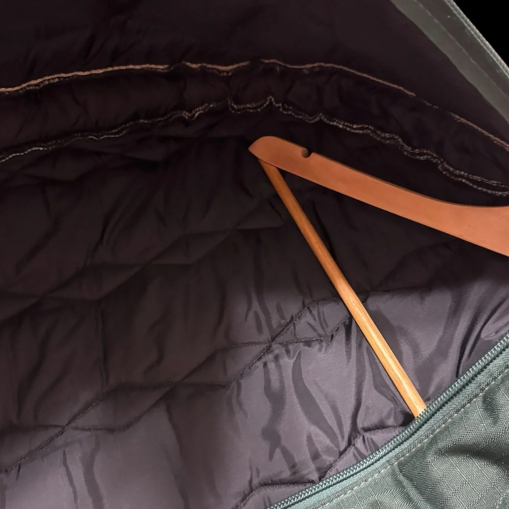 Kensington Roustabout Equestrian Quilted/Padded Garment Bag with Wooden Hanger